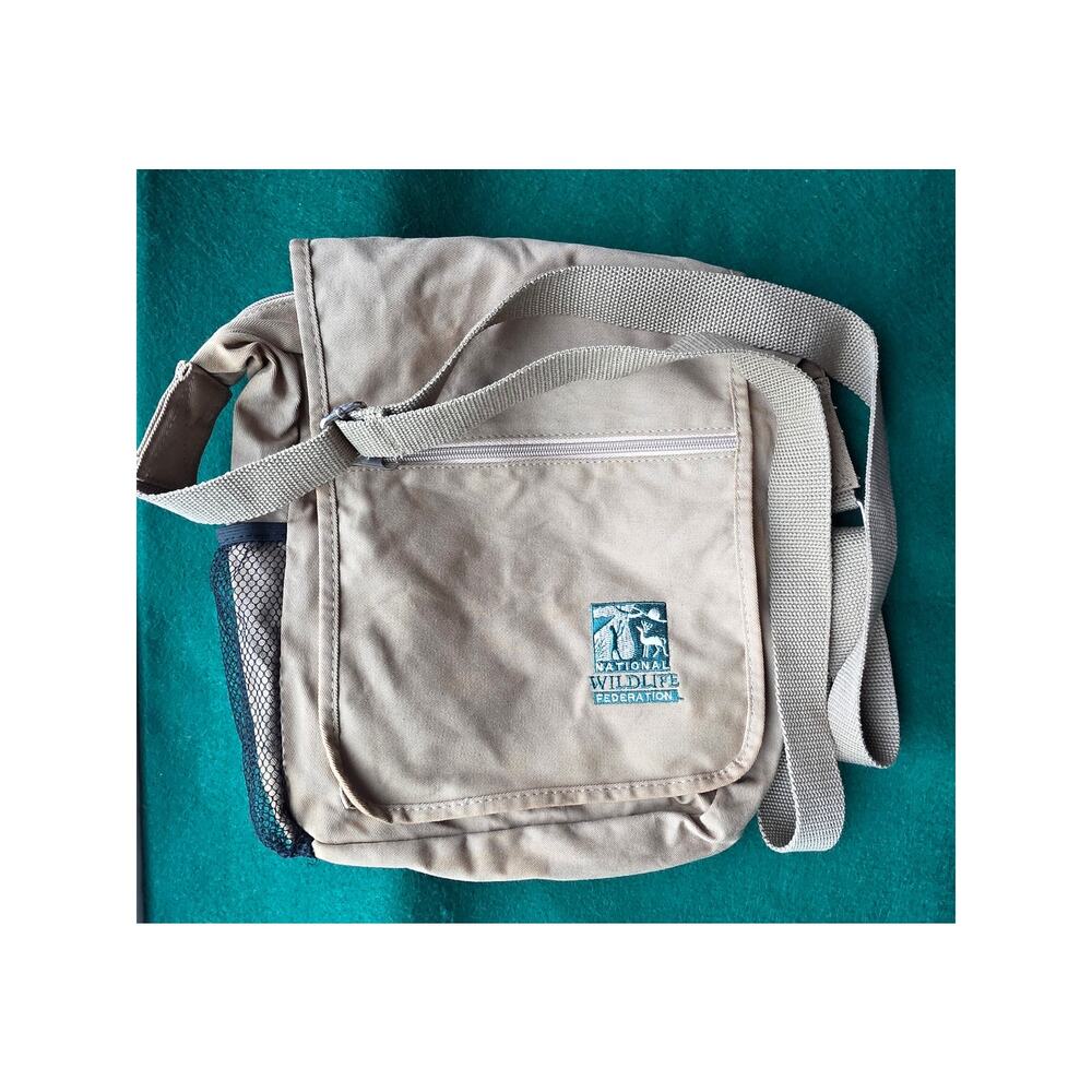 National Wildlife Federation Khaki Cross body Messenger Carrier Bag